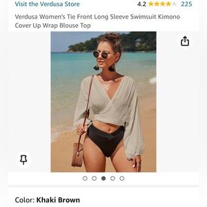 Crop Top Cover Up/ Blouse